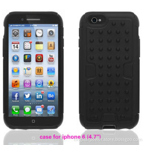Crystal Mobile Phone Case for iPhone 6/Plus, Football Veins/Lines, PC+Silicone, FashionableNew
